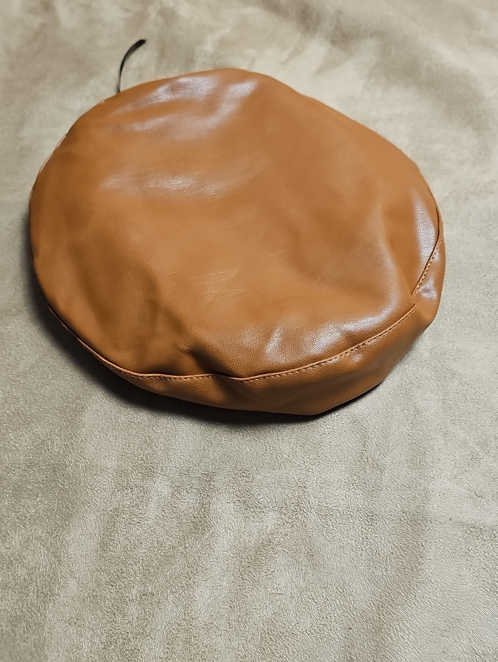 Women's Tan Berret/ Hat- Adjustable- One Size